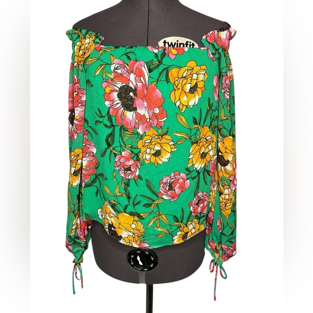 Guess Vibrant Green and Multicolor Dress